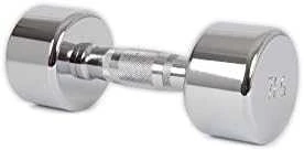 Svarmuo / hantelis GYMSTICK Pro Chrome Dumbbell (0,5–10 kg) (Svoris: 7kg)