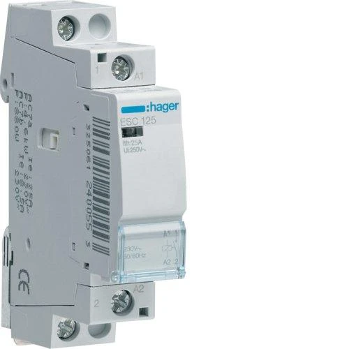 Kontaktorius Hager ESC125 1NO kontaktas 250V 25A