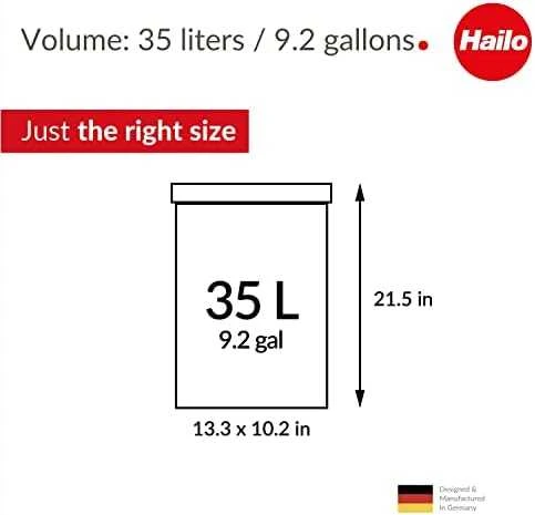 Hailo Šiukšliadėžė Big-Box Swing, nerūdijantis plienas, 35l, L dydžio