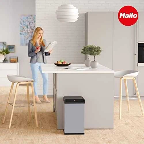 Hailo Šiukšliadėžė Big-Box Swing, nerūdijantis plienas, 35l, L dydžio