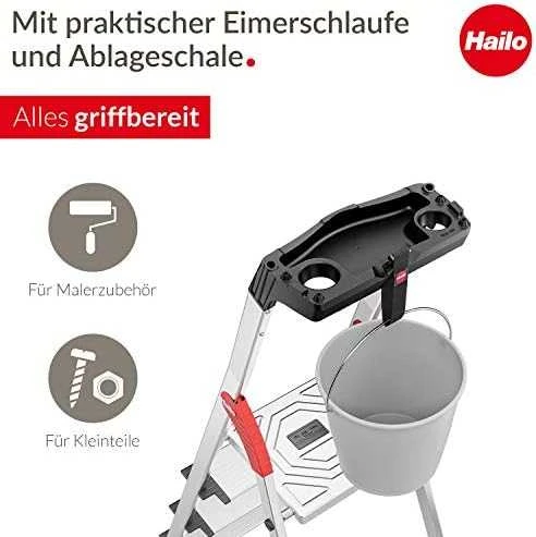 Hailo Kapnes majsaimniecibas L80 ComfortLine / aluminija / 7 pakapieni
