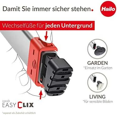 Hailo Kapnes majsaimniecibas L80 ComfortLine / aluminija / 7 pakapieni