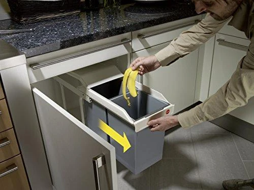 Hailo Spintelės šiukšliadėžė Multi-Box Duo, kreminė, 2x14l, L dydžio