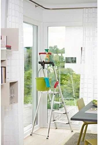 Hailo Buitinės kopėčios L85 ComfortLine / aliuminio / 4 pakopų 4007126023810