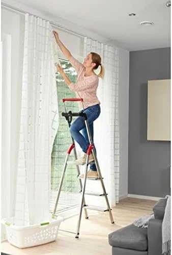 Hailo Buitinės kopėčios L85 ComfortLine / aliuminio / 4 pakopų 4007126023810