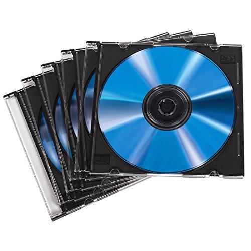 1x50 Hama CD Jewel Case SlimLine skaidrus-juodas 51269