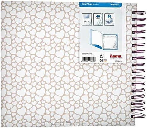 Hama Romance spiralinis albumas 28x24 40 baltų puslapių Vestuvės 3832