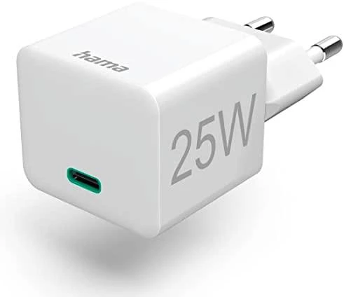 Hama mini 25W PD/QC 3.0 1x USB-C balta