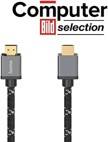 Hama HDMI 2.1 8K 2m, Premium, itin didelės spartos