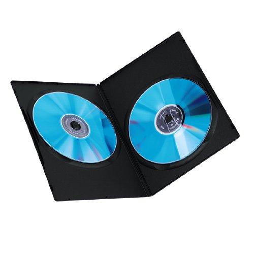 Hama Slim DVD Double Jewel Case pakuotė, 25 vnt., juoda 51185