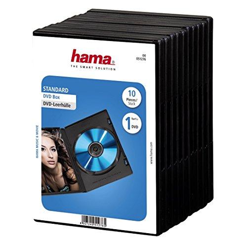 1x10 Hama DVD-Jewel Case juodas 51276