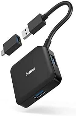 „Hama“ USB šakotuvas su USB-C adapteriu