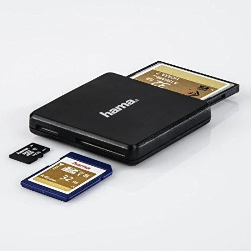 Hama USB-3.0 kelių kortelių skaitytuvas SD MicroSD CF juodas