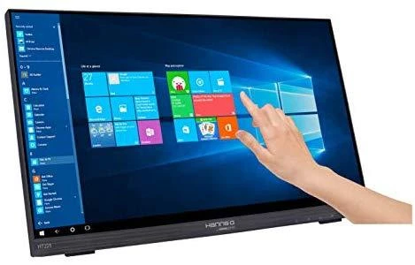 Monitorius Hannspree HT 225 HPB 54,6 cm (21.5") 1920 x 1080 pikseliai Juoda „Multi-touch“ Stalo paviršius