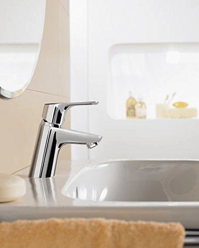 Hansgrohe „Focus 70“ praustuvo maišytuvas su „pop-up“, chromuotas