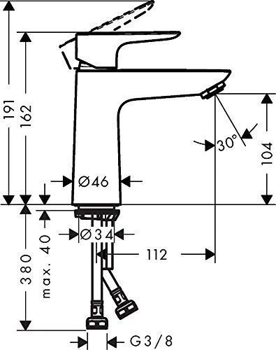 Praustuvo maišytuvas Hansgrohe Talis E 71711000