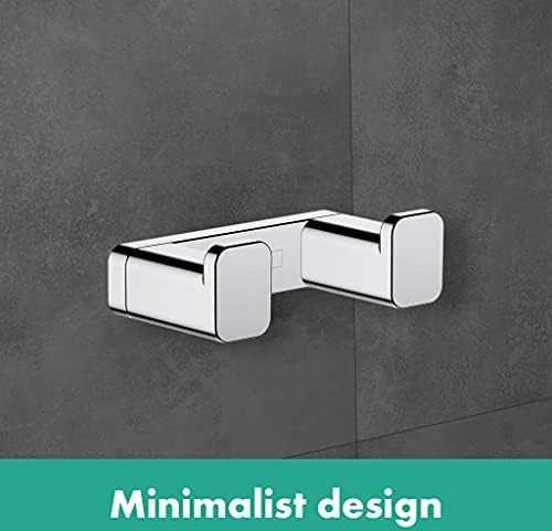 Dvigubas rankšluosčių kabliukas Hansgrohe AddStoris 41755000, chromo
