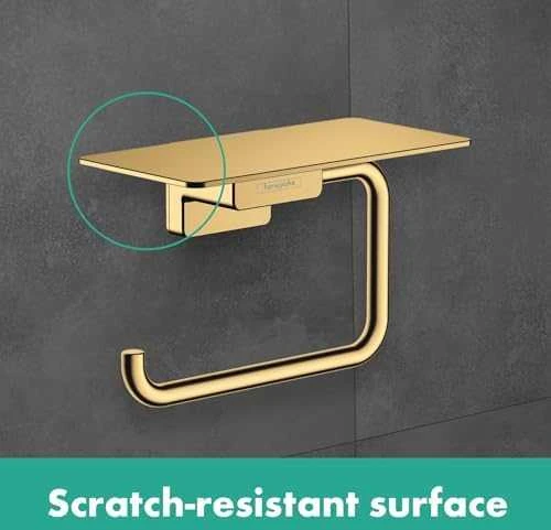 Tualetinio popieriaus laikiklis su lentynėle Hansgrohe AddStoris 41772000, chromo