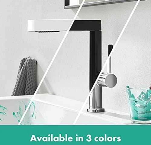 Praustuvo maišytuvas su ištraukiamu purkštuvu Hansgrohe Finoris 76063670, juodas matinis