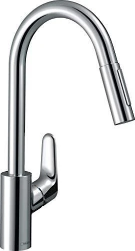 Hansgrohe Focus 240 virtuvinis maišytuvas su ištraukiamu snapu, chromas