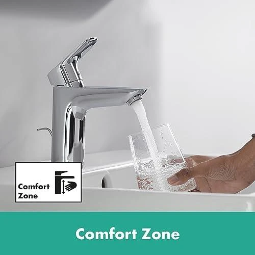Hansgrohe izlietnes maisītājs Logis 100, ar push-open, hroms
