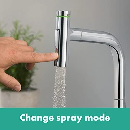 Virtuvinis maišytuvas su ištraukiama žarna Hansgrohe Metris Select M 73820000