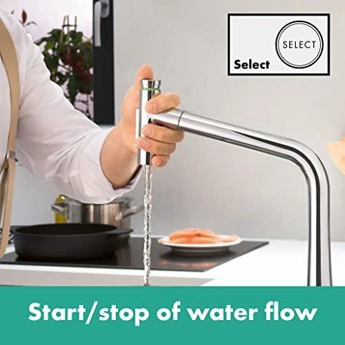 Virtuvinis maišytuvas su ištraukiama žarna Hansgrohe Metris Select M 73820000