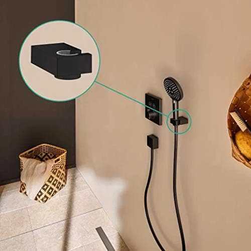 Hansgrohe Porter E modernus dušo galvutės laikiklis, matinis juodas