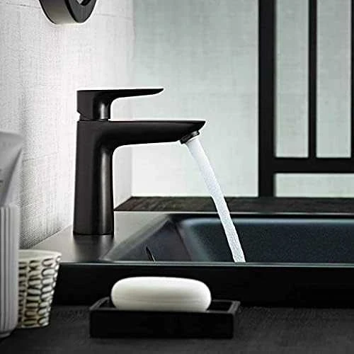 Juodas praustuvo maišytuvas Hansgrohe TALIS E 110 71710670