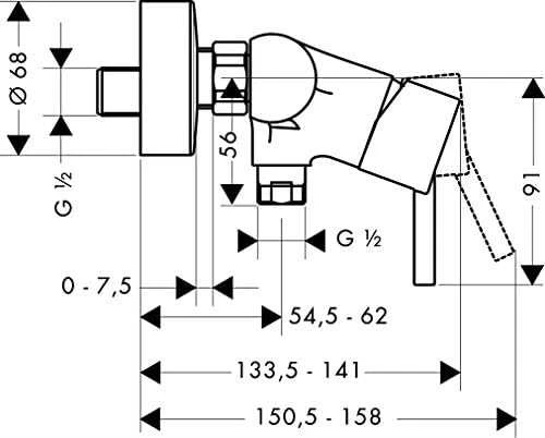 Hansgrohe TALIS S2 duso maisytuv. HG#32640000
