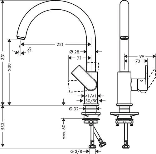 Mmaišytuvas Hansgrohe Vernis Shape M35 71871670