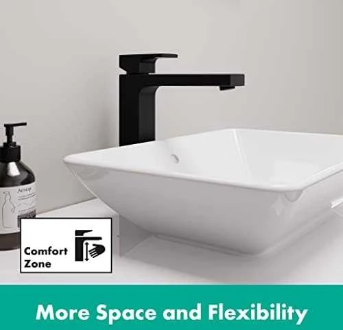 Praustuvo maišytuvas Hansgrohe Vernis Shape 190, 71562670, juodas matinis