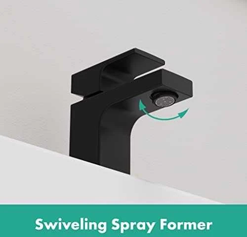 Praustuvo maišytuvas Hansgrohe Vernis Shape 71560670, juodas matinis