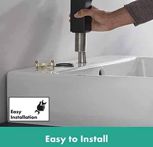 Praustuvo maišytuvas Hansgrohe Vernis Shape 71560670, juodas matinis