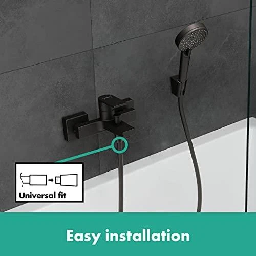 Hansgrohe Vonios maišytuvas Vernis Shape juodas 71450670