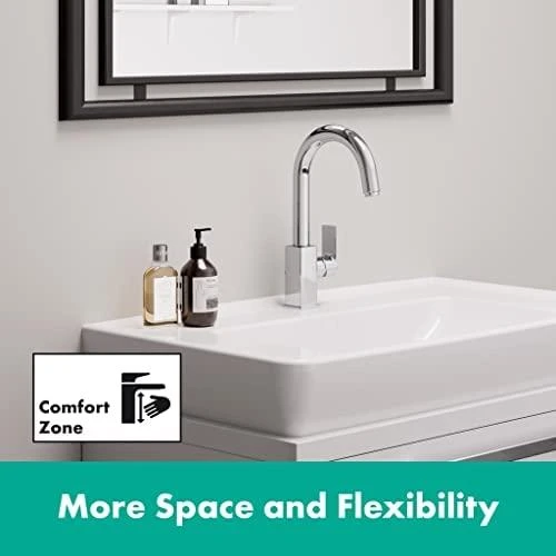 Hansgrohe izlietnes maisītājs Vernis Shape 200, ar pop-up, paaugstināts, hroms