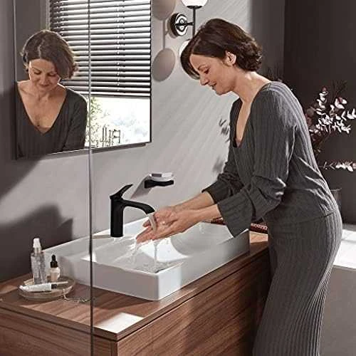 Praustuvo maišytuvas Hansgrohe Vivenis 75020670, juodas matinis