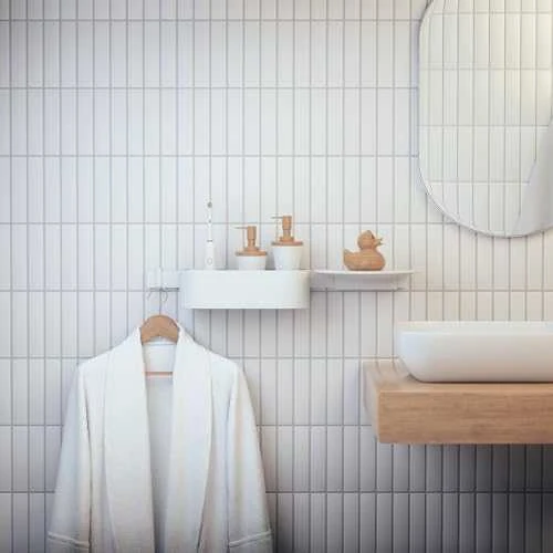 Universalus sieninis laikiklis Hansgrohe WallStoris 27902700, baltas matinis