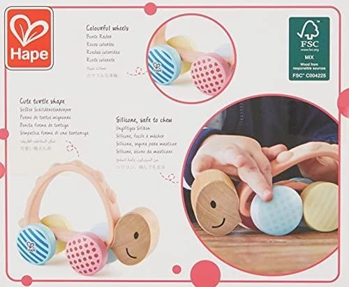 HAPE medinis žaislas Vėžlys, E8516B