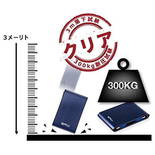Kietasis diskas Išorinis HDD diskas Silicon Power Armor A80 2TB Mėlyna (SP020TBPHDA80S3B)