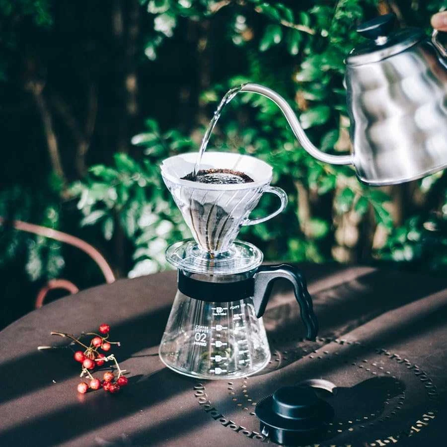 HARIO V60 Craft Coffee lašintuvų rinkinys +serveriai+filtrai