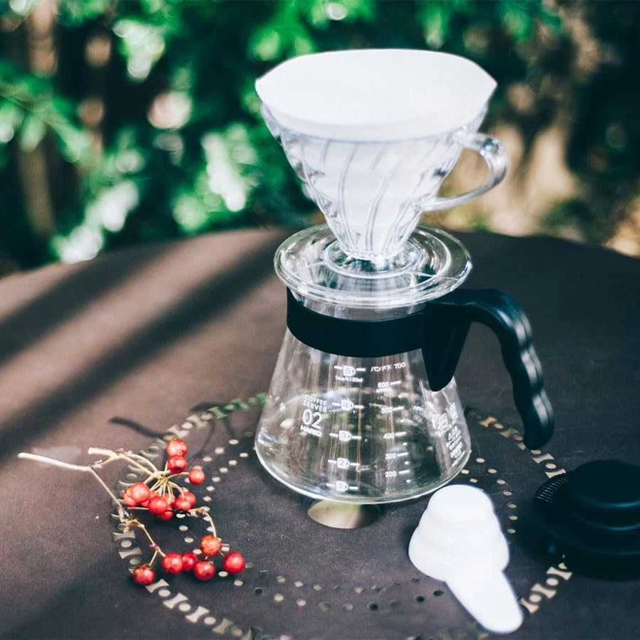 HARIO V60 Craft Coffee lašintuvų rinkinys +serveriai+filtrai