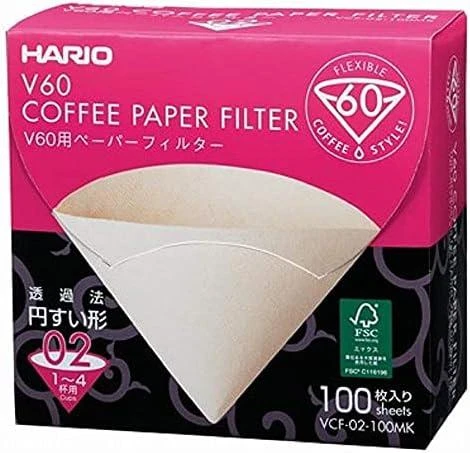Popieriniai filtrai Hario V60 02 MK, 100 vnt.