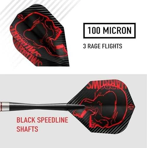 Harrows Darts strėlytės softip RAGE 3x18gR