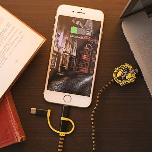 USB kabelis Thumbs Up USB-A - USB-C + microUSB + Lightning 1 m Juodas (1002655)