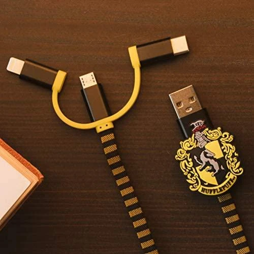 USB kabelis Thumbs Up USB-A - USB-C + microUSB + Lightning 1 m Juodas (1002655)