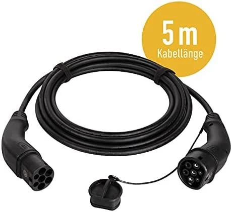 Harting e-automobilio įkrovimo laidas, 2 tipas, 1 fazė, 32 A, 7,4 kW, 5 m
