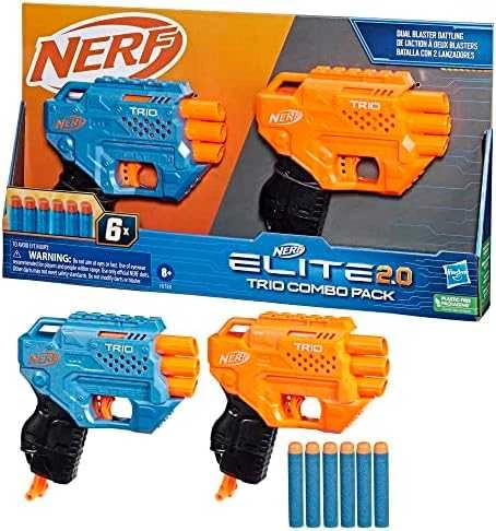 Hasbro *****NERF ELITE 2.0 Trio Combo Pack F6786 F6366