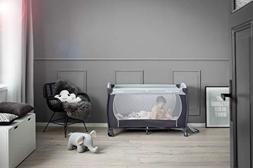 HAUCK lovelė - maniežas Sleep N Play Go Plus stone 600740