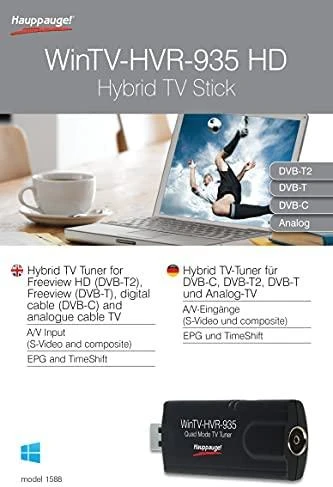 Hauppauge WinTV-HVR-935HD Analoginis, DVB-C, DVB-T, DVB-T2 USB